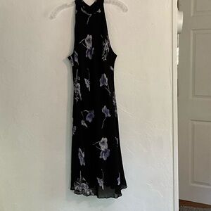 Evan-Picone Floral Halter Neck Midi Dress Size 14